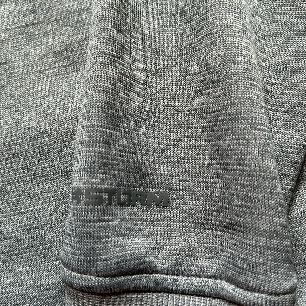 Unisex Under Armour Storm Heather grey quarter zip - S - Picture 8 of 8